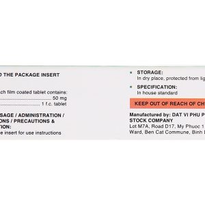 Davibest 50mg trị trầm cảm (3 vỉ x 10 viên)