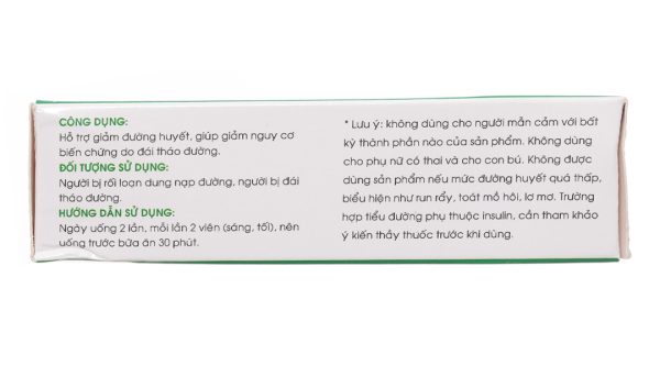 Dây thìa canh Mekophar hỗ trợ giảm đường huyết, giảm nguy cơ biến chứng hộp 40 viên