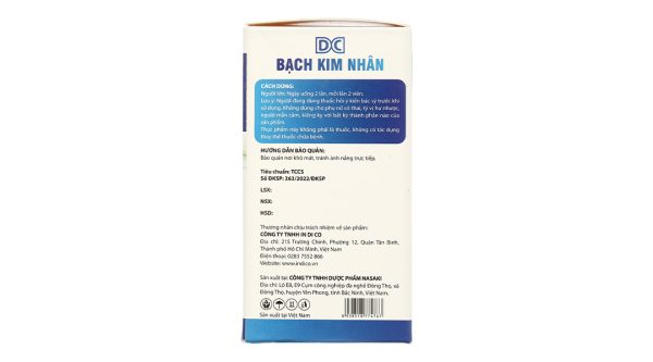 DC Bạch Kim Nhân hỗ trợ lợi tiểu, giảm nguy cơ sỏi tiết niệu hộp 45 viên