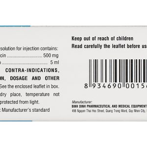 Dung dịch tiêm Aleucin 500mg/5ml điều trị triệu chứng chóng mặt (10 ống x 5ml)