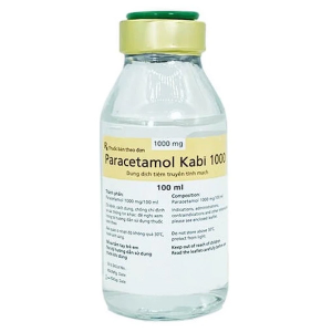 Dung dịch tiêm truyền Paracetamol Kabi 1000 mg giảm đau, hạ sốt chai 100 ml