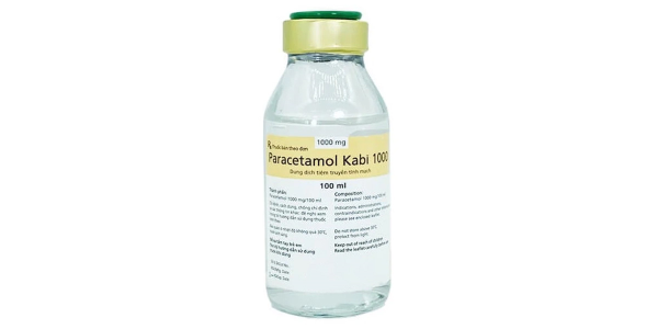 Dung dịch tiêm truyền Paracetamol Kabi 1000 mg giảm đau, hạ sốt chai 100 ml