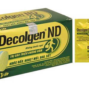 Decolgen ND trị triệu chứng cảm thông thường, viêm mũi dị ứng (25 vỉ x 4 viên)