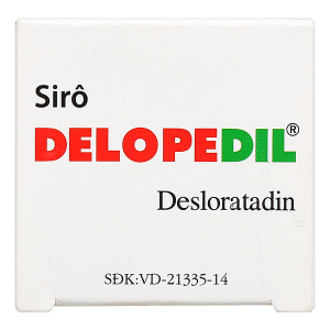 Sirô Delopedil trị sổ mũi, hắt hơi, phát ban, mày đay chai 30ml