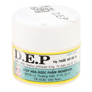 Thuốc mỡ D.E.P trị ghẻ ngứa, côn trùng đốt lọ 10g