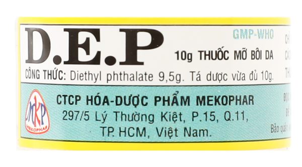 Thuốc mỡ D.E.P trị ghẻ ngứa, côn trùng đốt lọ 10g