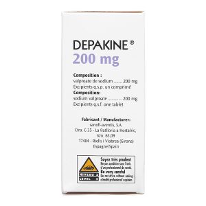 Depakine 200mg trị động kinh, rối loạn lưỡng cực lọ 40 viên