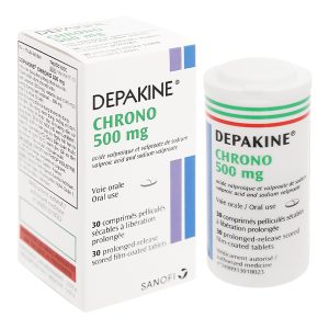 Depakine Chrono 500mg trị các thể động kinh, dự phòng hưng cảm lọ 30 viên