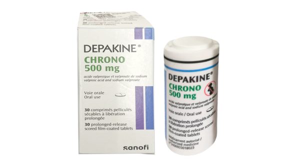 Depakine Chrono 500mg trị các thể động kinh, dự phòng hưng cảm lọ 30 viên
