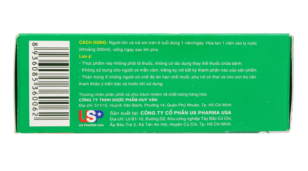 Viên sủi Deromax hỗ trợ tăng cường sức khỏe tuýp 10 viên