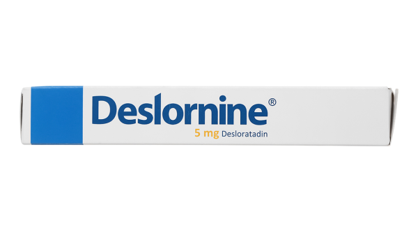 Deslornine 5mg làm giảm các triệu chứng của viêm mũi dị ứng, mày đay (3 vỉ x 10 viên)