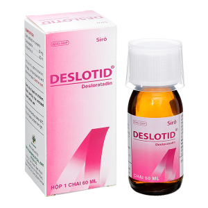 Siro Deslotid 0.5mg/ml trị dị ứng da, viêm mũi dị ứng chai 60ml