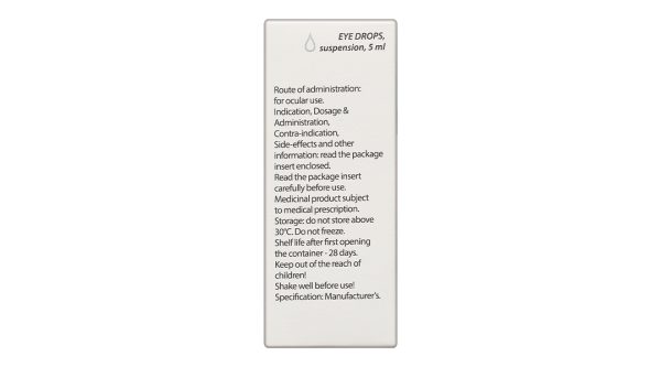 Hỗn dịch nhỏ mắt Dex-Tobrin trị các nhiễm khuẩn ở mắt chai 5ml