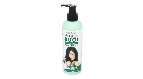 Dầu Gội Bưởi Lucky Star giúp tóc đen mượt, mọc tóc chai 250ml