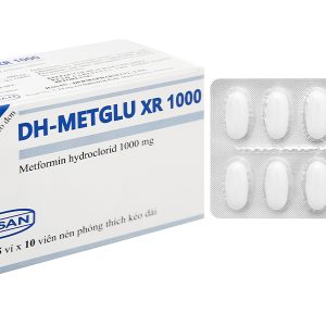 DH-Metglu XR 1000 trị đái tháo đường tuýp 2 (5 vỉ x 10 viên)