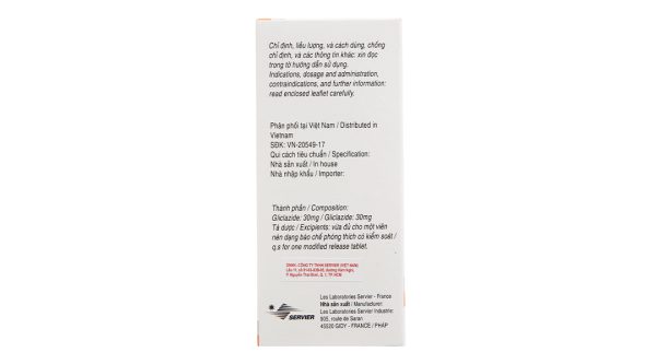 Diamicron MR 30mg trị đái tháo đường tuýp 2 (2 vỉ x 30 viên)
