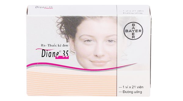Diane 35 trị mụn trứng cá mức độ vừa đến nặng, tránh thai hằng ngày (1 vỉ x 21 viên)