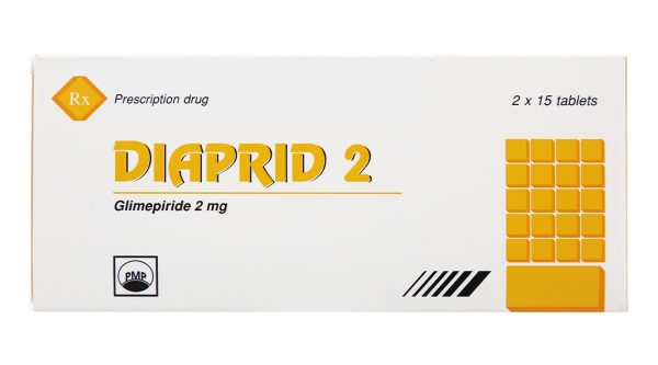 Diaprid 2 trị đái tháo đường (2 vỉ x 15 viên)