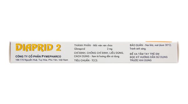 Diaprid 2 trị đái tháo đường (2 vỉ x 15 viên)