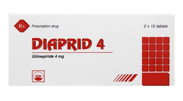 Diaprid 4 trị đái tháo đường tuýp 2 không phụ thuộc insulin (2 vỉ x 15 viên)