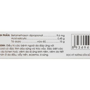 Thuốc mỡ Dibetalic trị bệnh ngoài da đáp ứng với Corticoid tuýp 15g
