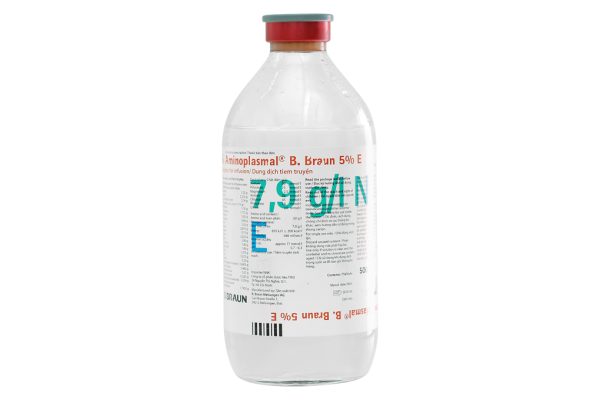 Dịch truyền Aminoplasmal B.Braun 5% E bổ sung protein chai 500ml