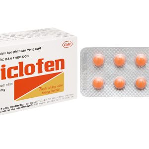 Diclofen 50mg giảm đau, kháng viêm xương khớp (10 vỉ x 10 viên)