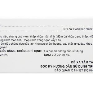 Diclofen 50mg giảm đau, kháng viêm xương khớp (10 vỉ x 10 viên)