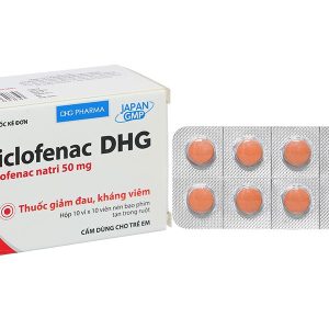 Diclofenac DHG 50mg điều trị viêm xương khớp (10 vỉ x 10 viên)
