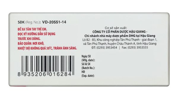 Diclofenac DHG 50mg điều trị viêm xương khớp (10 vỉ x 10 viên)