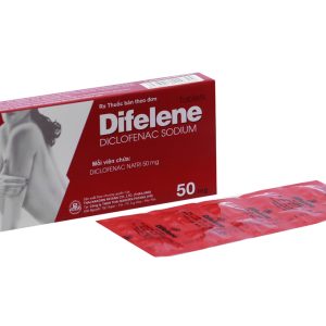 Difelene 50mg giảm đau, kháng viêm xương khớp (1 vỉ x 10 viên)