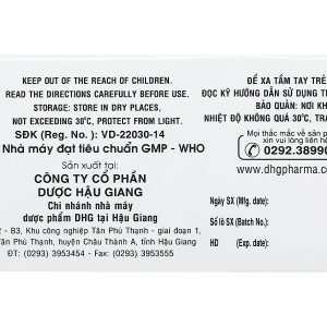 DilodinDHG trị chứng liên quan đến cơn trĩ cấp và bệnh trĩ mạn (5 vỉ x 10 viên)