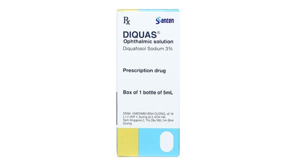 Dung dịch nhỏ mắt Diquas 3% trị khô mắt lọ 5ml