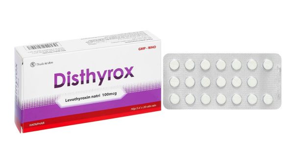 Disthyrox 100mcg điều trị các bệnh lý tuyến giáp (5 vỉ x 20 viên)