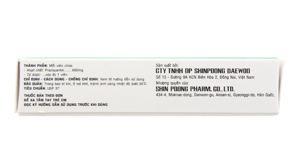 Distocide 600mg trị giun sán (1 vỉ x 4 viên)