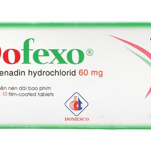 Dofexo 60mg trị viêm mũi dị ứng, mày đay (2 vỉ x 10 viên)