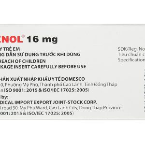 Domenol 16mg thuốc kháng viêm (3 vỉ x 10 viên)