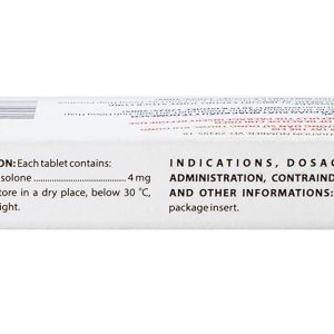 Domenol 4mg kháng viêm, điều trị viêm khớp dạng thấp, lupus ban đỏ (3 vỉ x 10 viên)