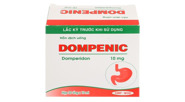 Hỗn dịch uống Dompenic 10mg trị triệu chứng nôn và buồn nôn (20 ống x 10ml)