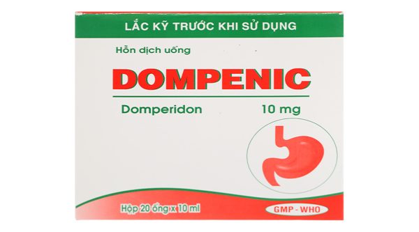 Hỗn dịch uống Dompenic 10mg trị triệu chứng nôn và buồn nôn (20 ống x 10ml)