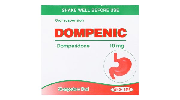 Hỗn dịch uống Dompenic 10mg trị triệu chứng nôn và buồn nôn (20 ống x 10ml)