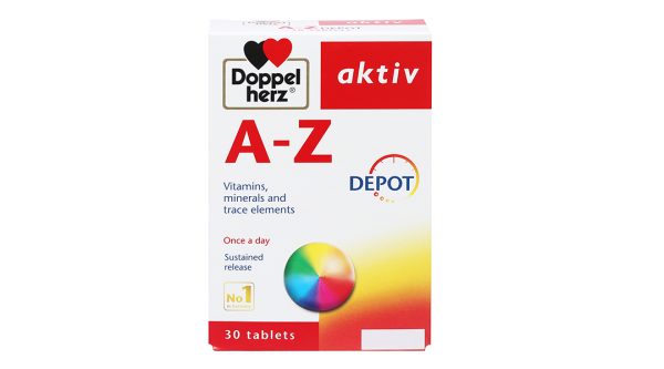Doppelherz Aktiv A-Z Depot bổ sung vitamin và khoáng chất hộp 30 viên