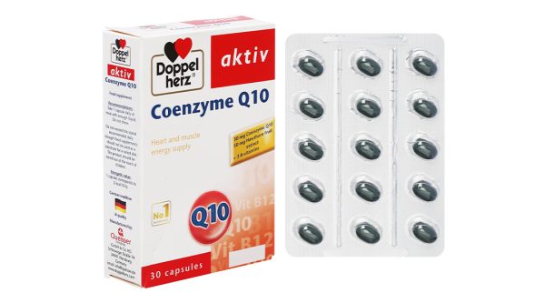Aktiv Doppelherz Coenzyme Q10 hỗ trợ tim mạch hộp 30 viên