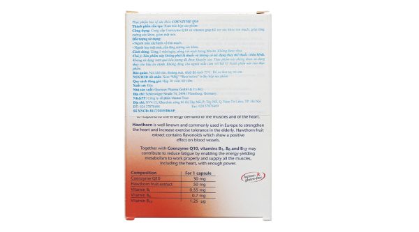 Aktiv Doppelherz Coenzyme Q10 hỗ trợ tim mạch hộp 30 viên