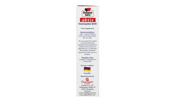 Aktiv Doppelherz Coenzyme Q10 hỗ trợ tim mạch hộp 30 viên