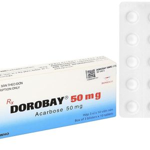 Dorobay 50mg điều trị đái tháo đường tuýp 2 (3 vỉ x 10 viên)