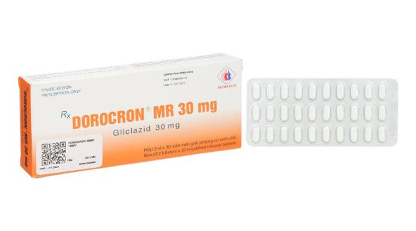 Dorocron MR 30mg trị đái tháo đường (2 vỉ x 30 viên)