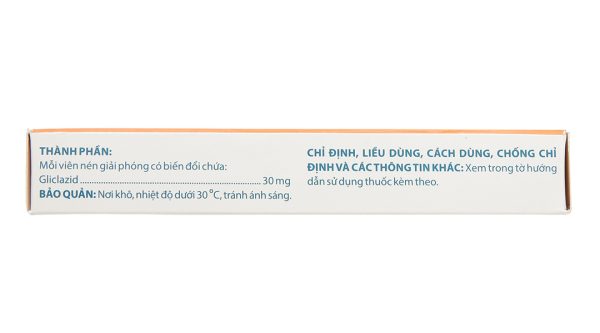 Dorocron MR 30mg trị đái tháo đường (2 vỉ x 30 viên)