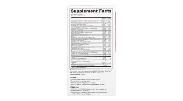 Drlife Multi Vitamin tăng cường đề kháng lọ 60 viên