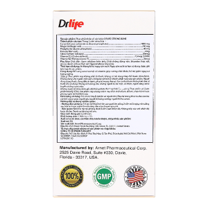 Drlife Strong Bone bổ sung canxi, ngừa loãng xương chai 60 viên